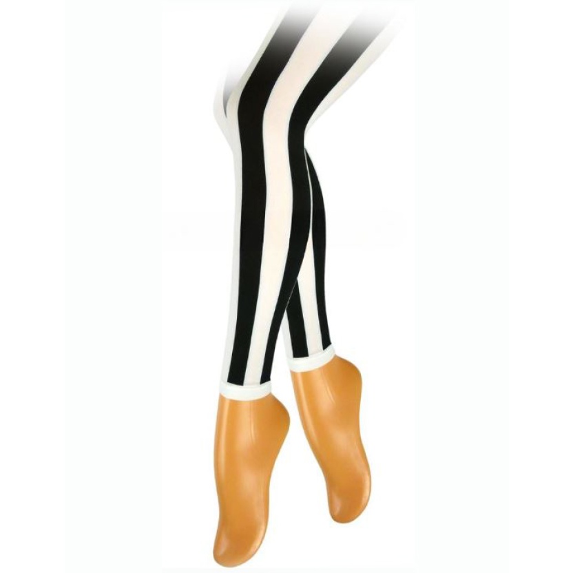 Zwart/wit gestreepte Gatta legging voor dames - Maat M