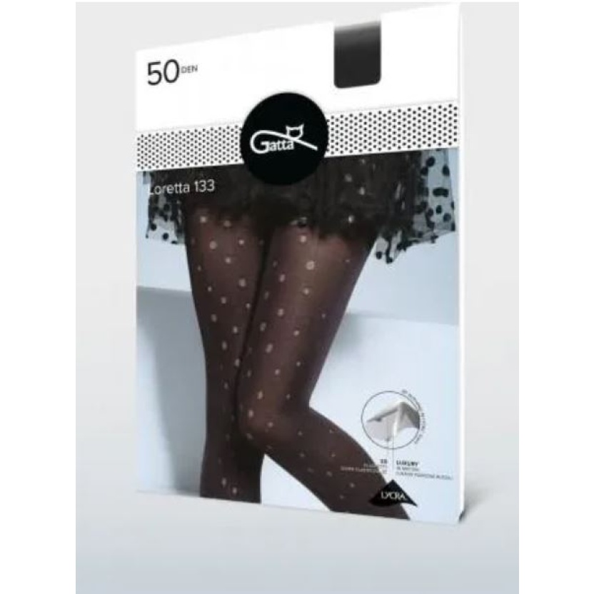 Black Gatta Loretta 133 tights for women 50 denier - Size S - Image 5