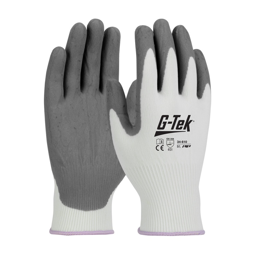 Werkkleding - G-Tek Seamless nylon met Nitril Gecoate Foam Grip veiligheidshandschoenen - Maat 6/XS