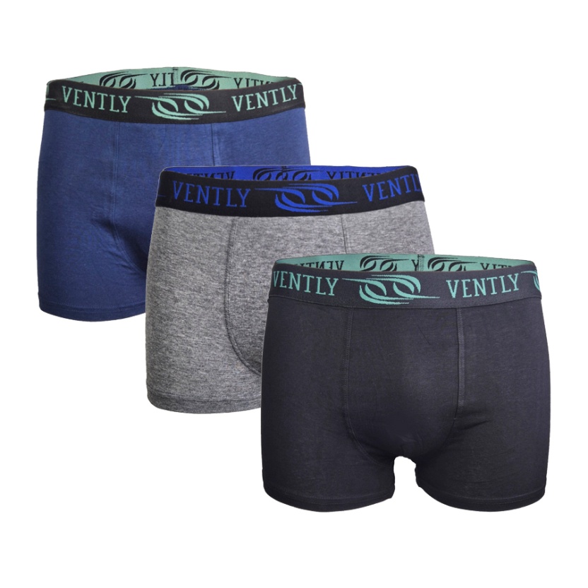 3-Packs various colours Vently men's boxershorts